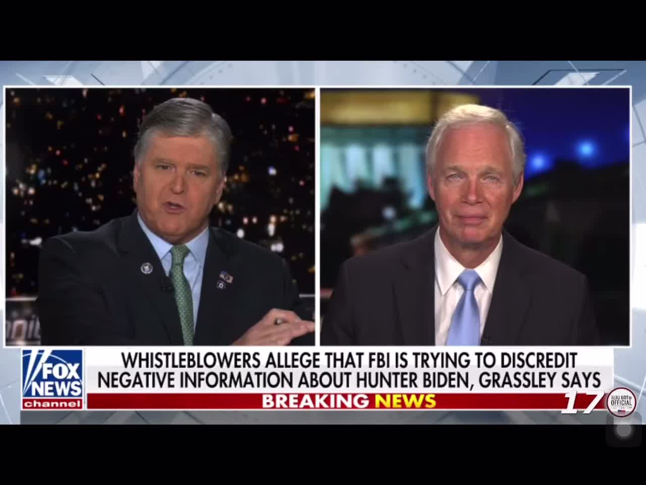 Ron Johnson says I do not trust Wray but he’s the one we got to call on to demand answers.
