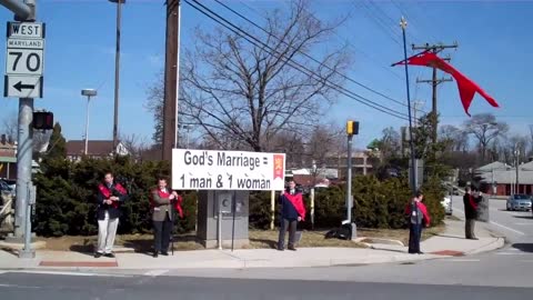 Gay Marriage Protestors in 2011.