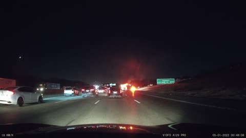 Car fire 2022-01-04, I-20