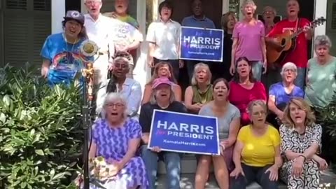 White People! Kamala is asking all white people to sing this song and post it online