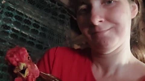 Me and a rooster