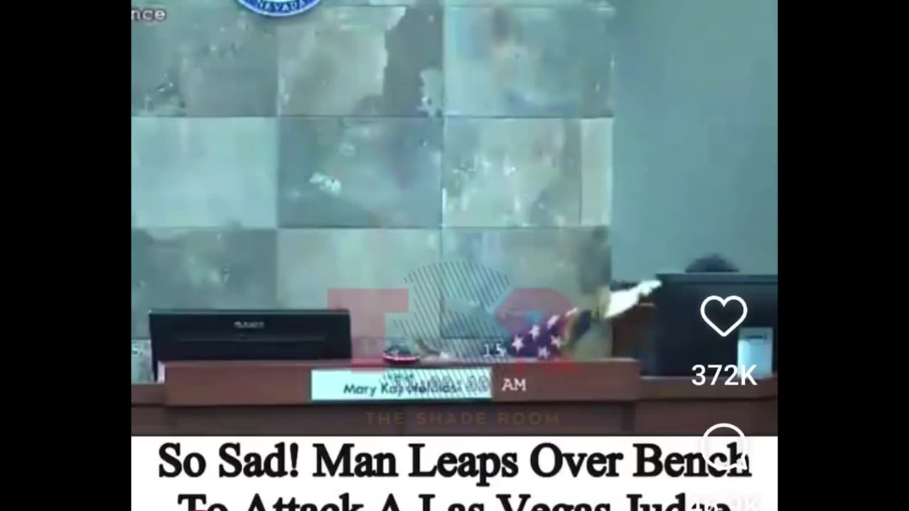 las Vegas judge attacked by a savage.