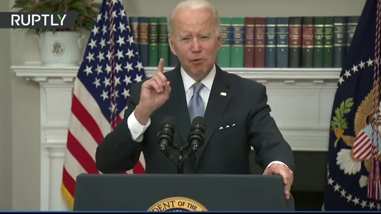 RT. Biden announces ban on Russian ships from entering US ports