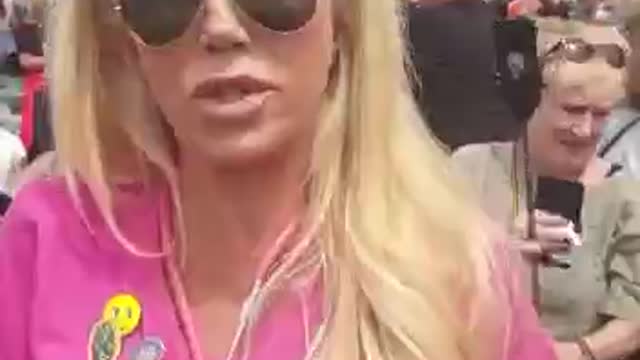 Kate Shamerani At The London Protest 26th June 2021