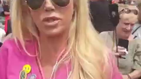 Kate Shamerani At The London Protest 26th June 2021