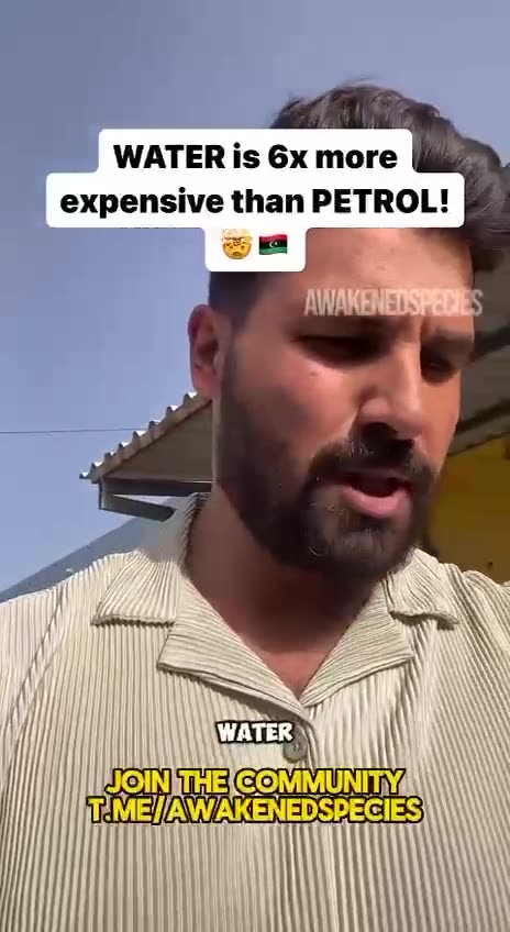 In Libya, gasoline is literally cheaper than water.