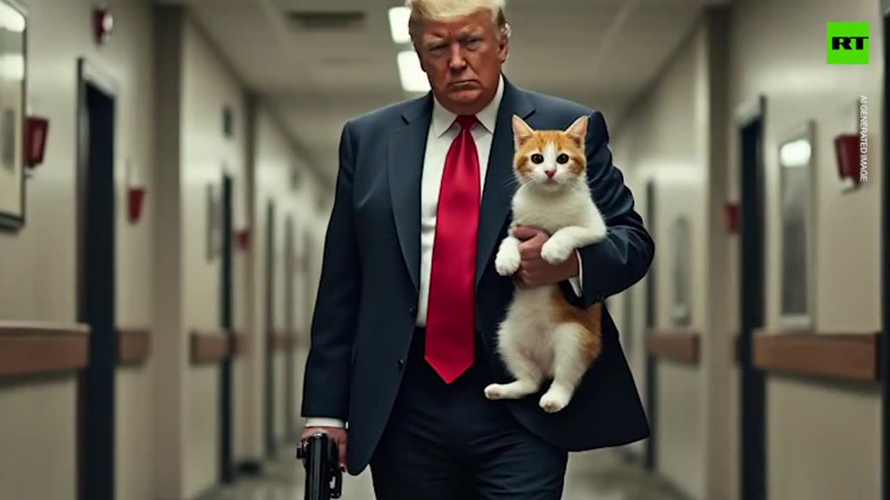 Trump saves everyone’s pets in an AI memefest