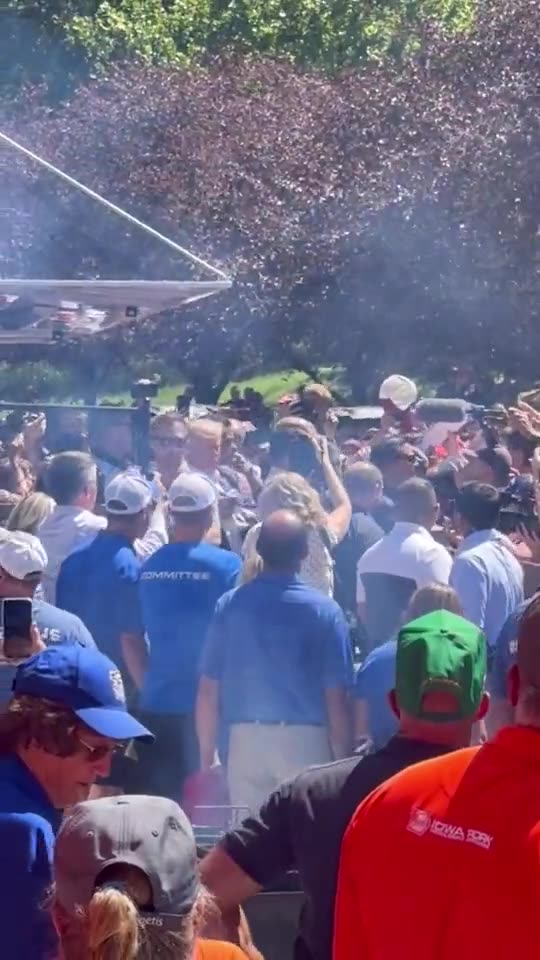 President Trump Shows Up At Iowa State Fair 8-12-23