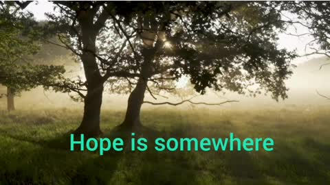 Hope is somewhere