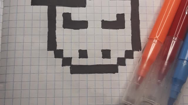 Draw by cells in a notebook