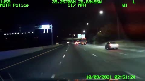 Police Chase Driver Ejected (Short Version)