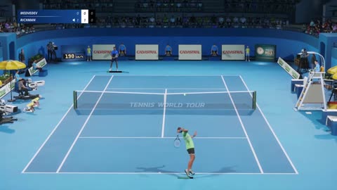 Tennis World Tour 2 Amazing 96 Strokes Rally