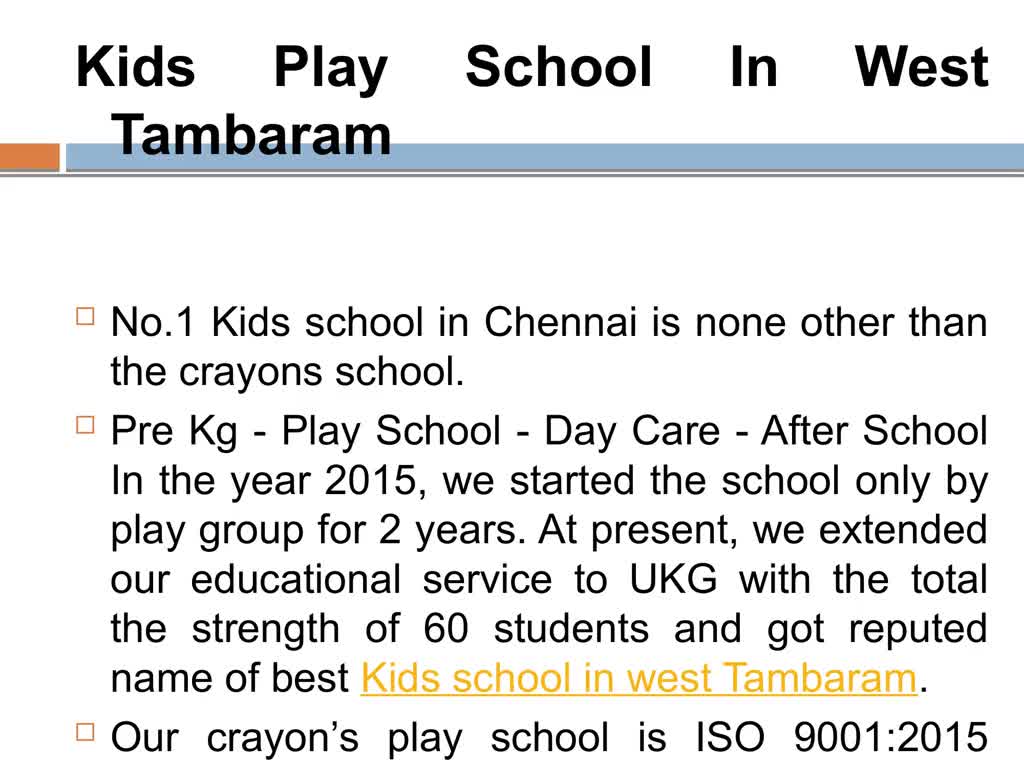 Play School in West Tambaram - Choose Crayons Play School