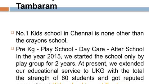 Play School in West Tambaram - Choose Crayons Play School