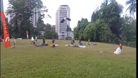 KL Tower 2017 BASE Jump 2017