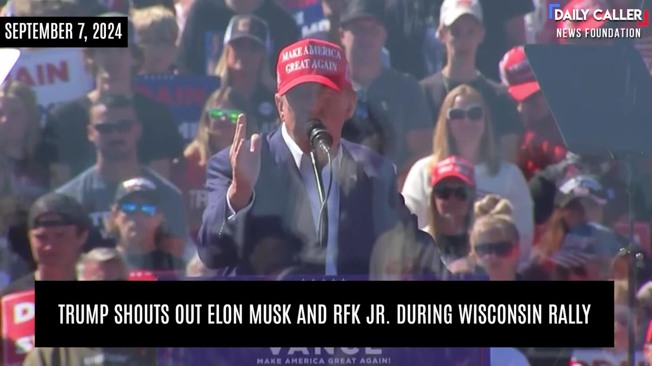 Trump Shouts Out Musk, RFK Jr. During Wisconsin Rally