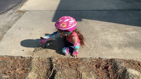 Schali Ann playing in the dirt