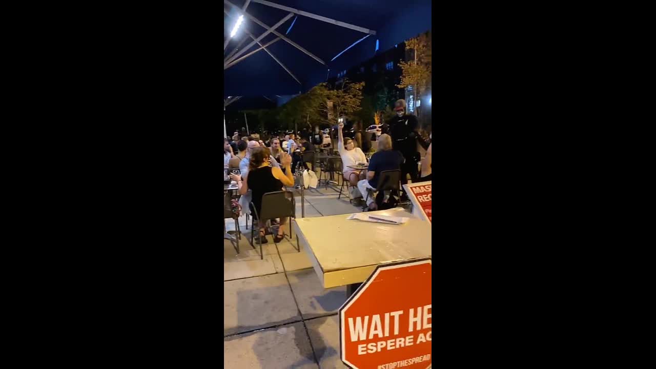 "Raise Your Fists" - BLM Protesters Demand And Intimidate DC Restaurant Patrons