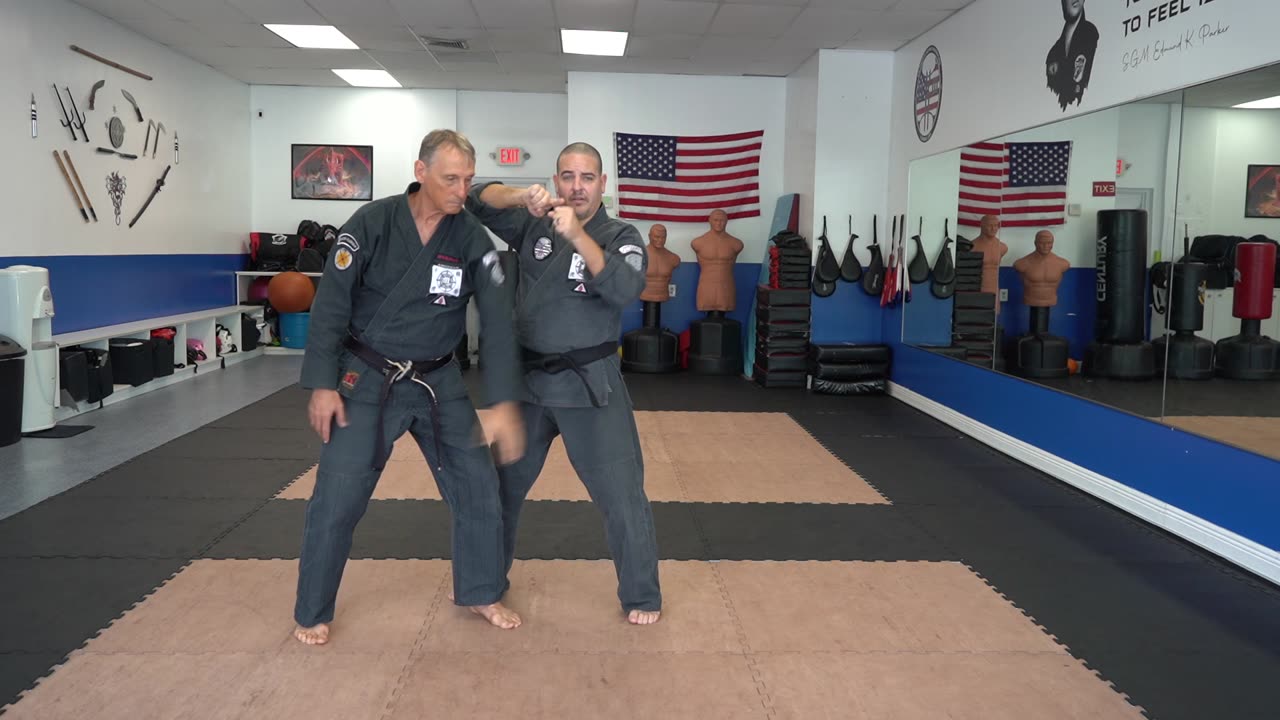 Correcting common errors executing the American Kenpo technique Shield and Sword