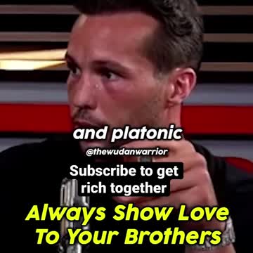 Tristan Tate on male friendships and love - Instagram thewudanwarrior #shorts #andrewtate