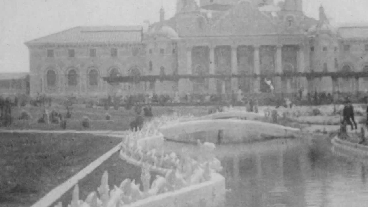 Panoramic View Of Charleston Exposition (1902 Original Black & White Film)