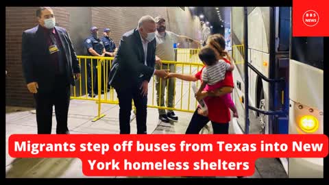 "The future is here" Migrants step off buses From Texas