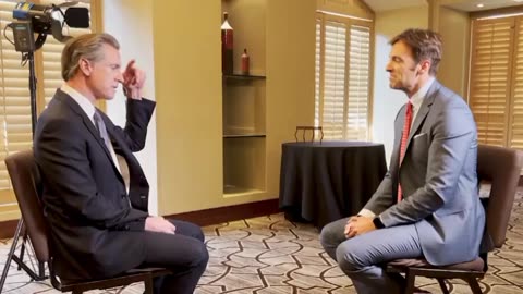 Gavin Newsom who is unofficially running to replace Biden