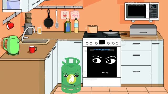 Animasi || stove vs gas cylinder