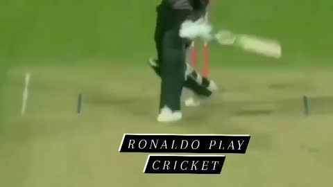 Ronaldo playing cricket #ronaldo