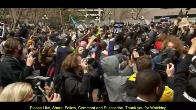 Latest World News | George Floyd: Crowd outside court reacts to Derek Chauvin guilty verdicts