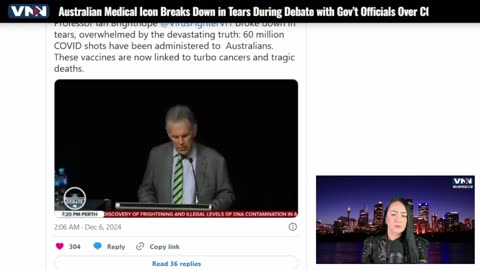 Australian Medical Icon Breaks Down in Tears Over COVID Vaccine