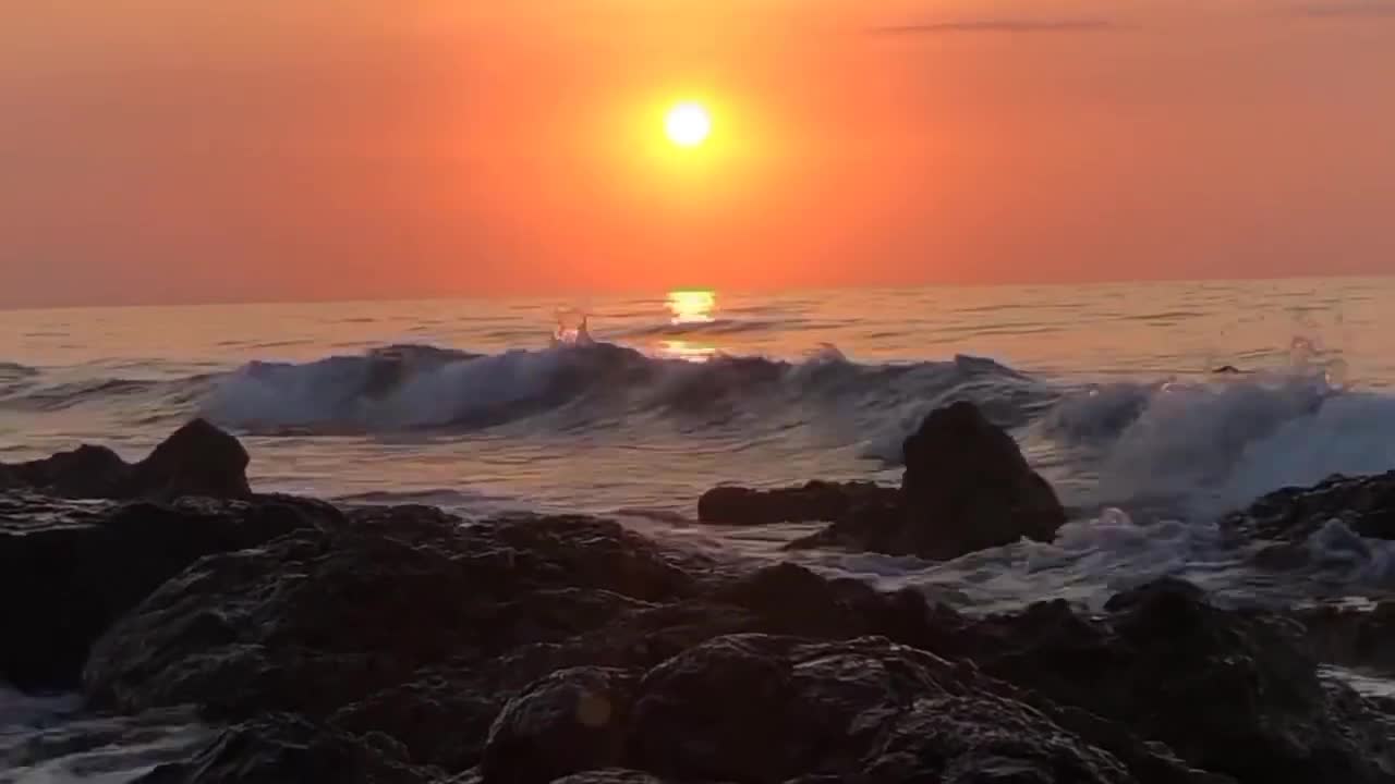 Motivational speech with relaxing sounds of water