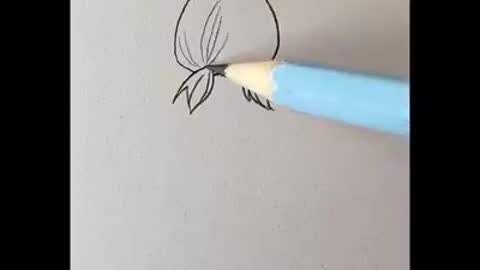 clever when painting on paper using a pencil