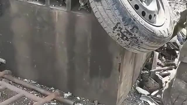 Used tire treatment plant