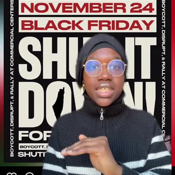 BLACK FRIDAY-WHAT ARE WE DOING-WE DON`T BUY SHIT