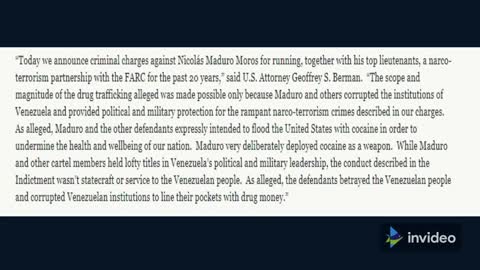 Venezuela President Nicolás Maduro Moros Indictment 3.26.20