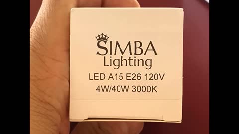 Review: Simba Lighting LED A15 Refrigerator Light Bulbs (4-Pack) 4W 40W Replacement Small for A...