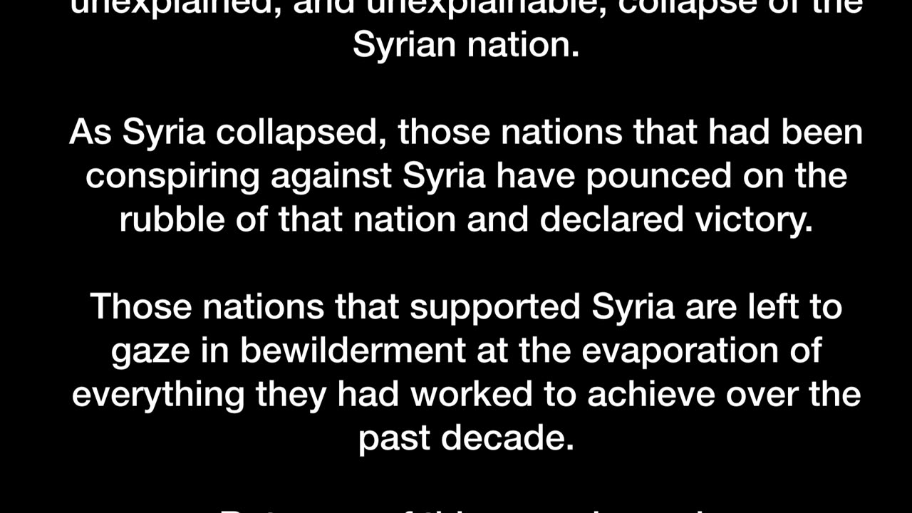 Regarding Syria @ScottRitter