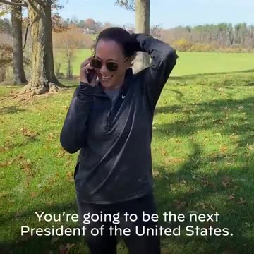 November 7, 2020 Kamala Harris calls Joe Biden about his election victory