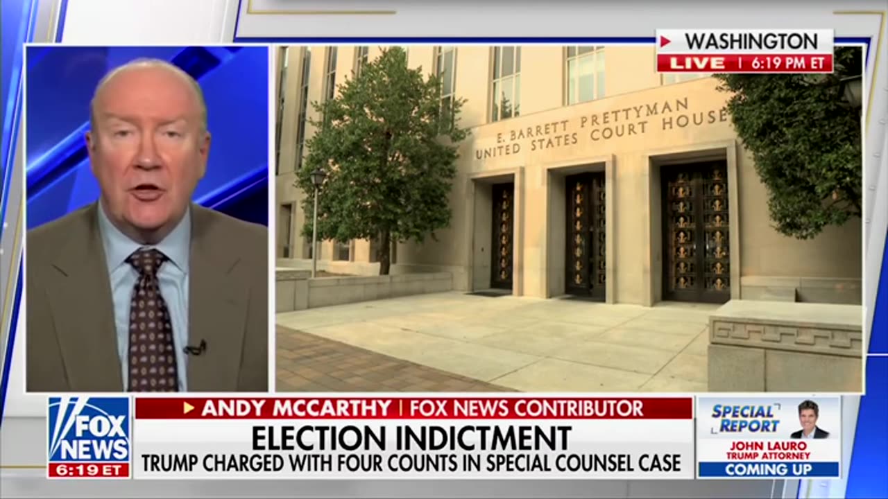 Andy McCarthy Pours Cold Water On Special Counsel's Indictment Of Trump