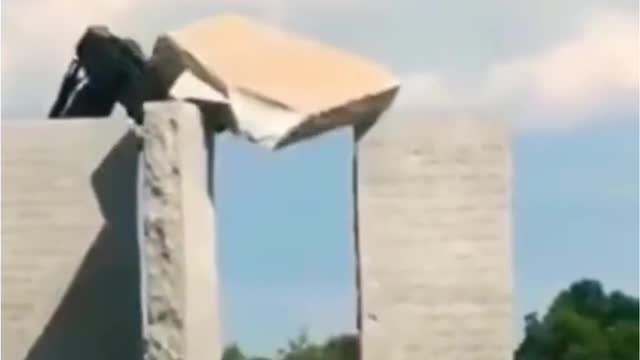 Guidestones exploded and demolished