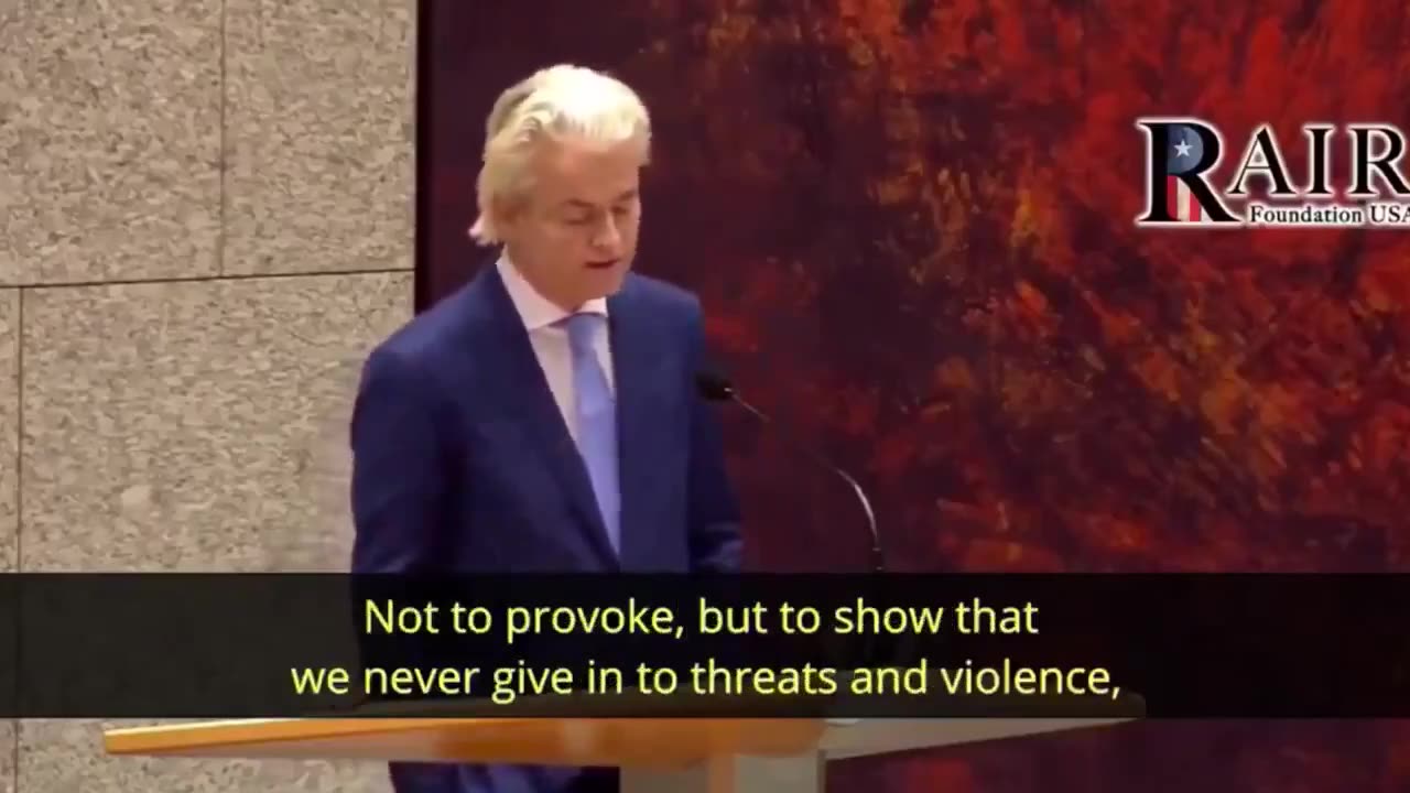 Geert Wilders has clear ideas: