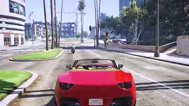 Red car driving in gta 5 | GTA V short | gta5 video #shorts #gta5 #lazoogames