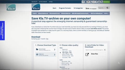 Save precious knowledge from internet censorship! - Kla.TV Workshop, Nov 23, 2024 / Be part of it!