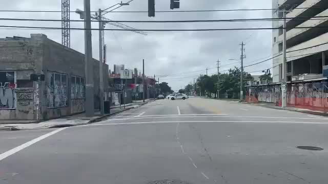 Building About To Collapse In Miami, FL