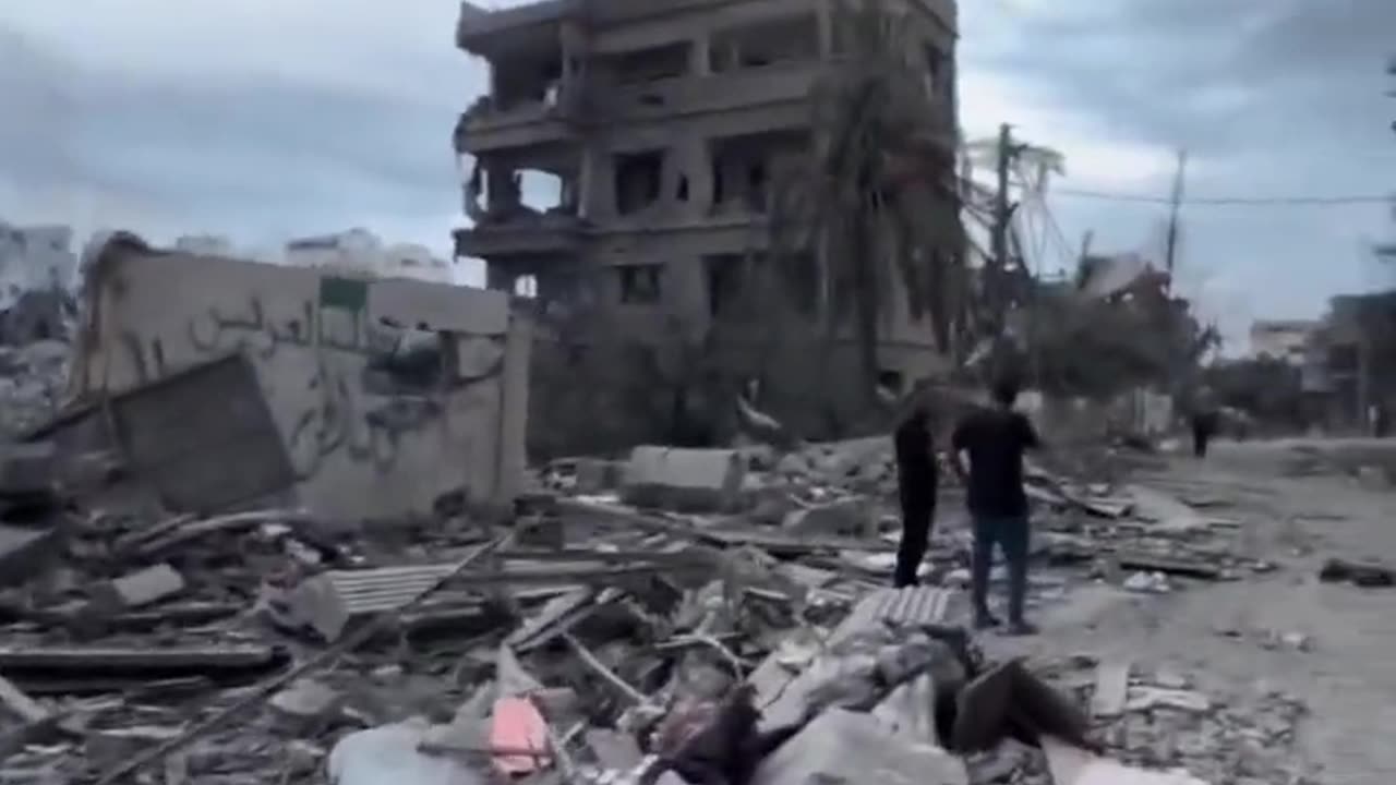 Gaza this morning with HAMAS leaders still not calling the surrender.