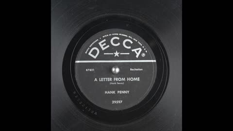 A Letter From Home Hank Penny Comedy Novelty