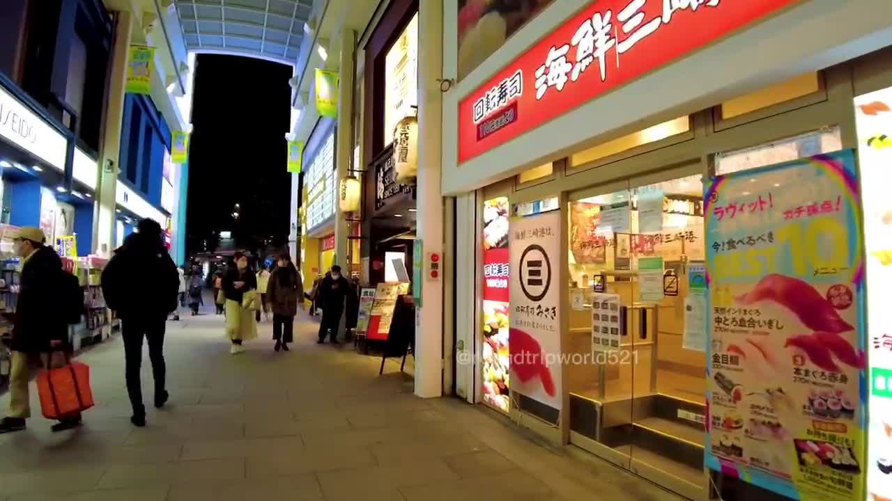 walk Kichijoji in Tokyo, exploring the night ♪ 💖 part 3