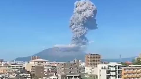 The Sakurajima volcano in Japan has experienced an eruption.