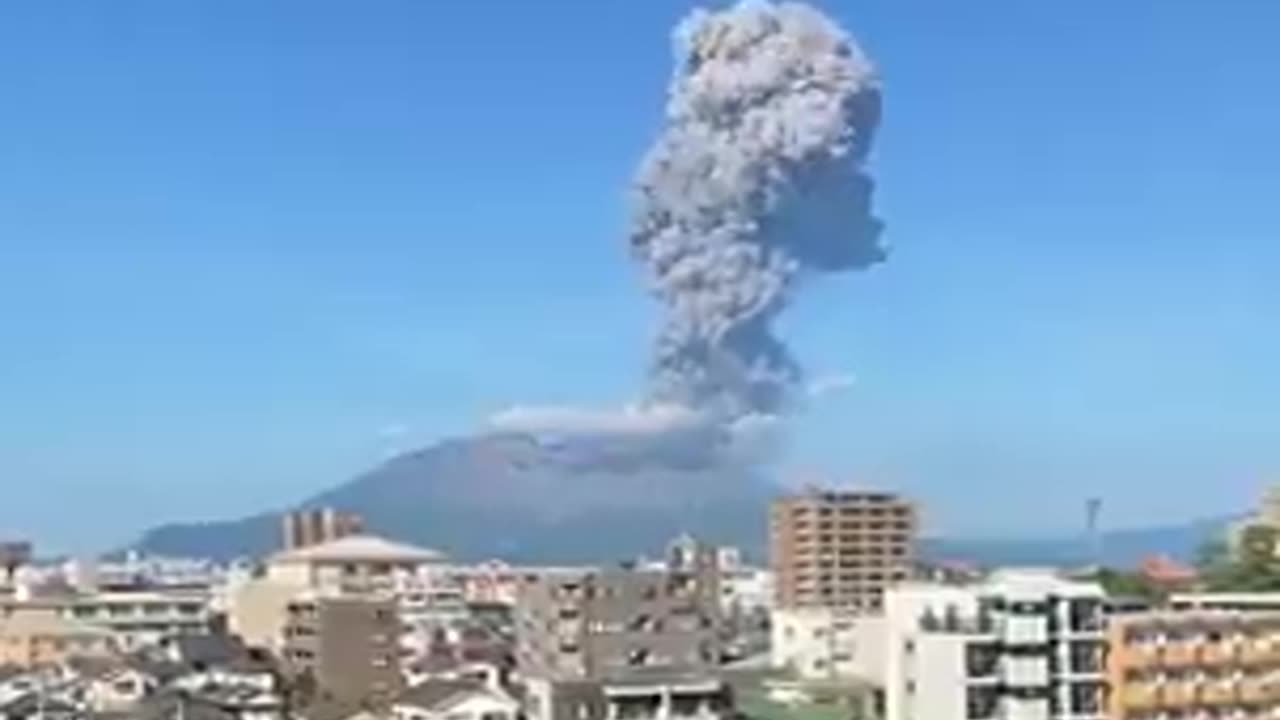 The Sakurajima volcano in Japan has experienced an eruption.